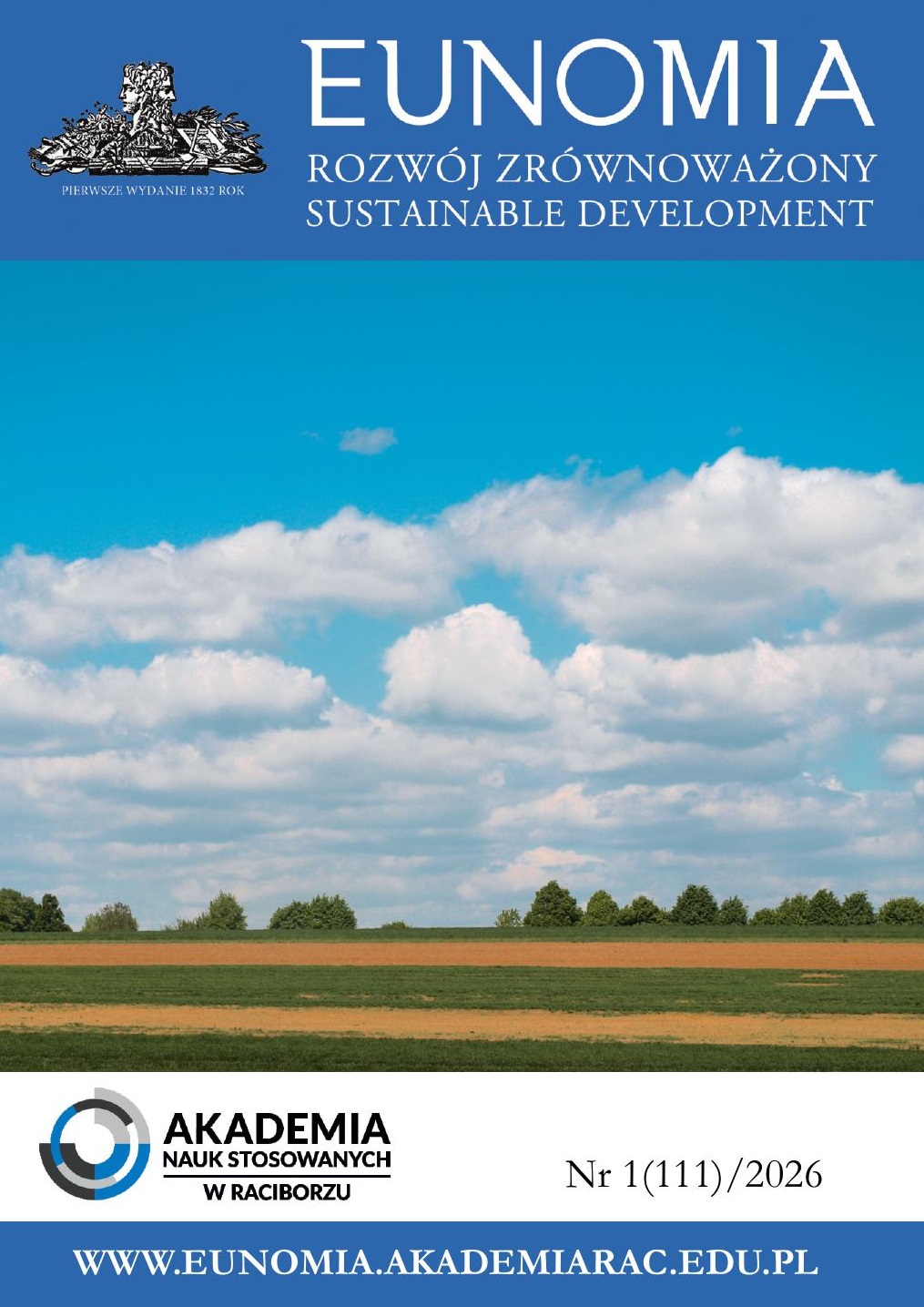 					Pokaż  Tom 111 Nr 1 (2026): Eunomia - Rozwój Zrównoważony - Sustainable Development
				